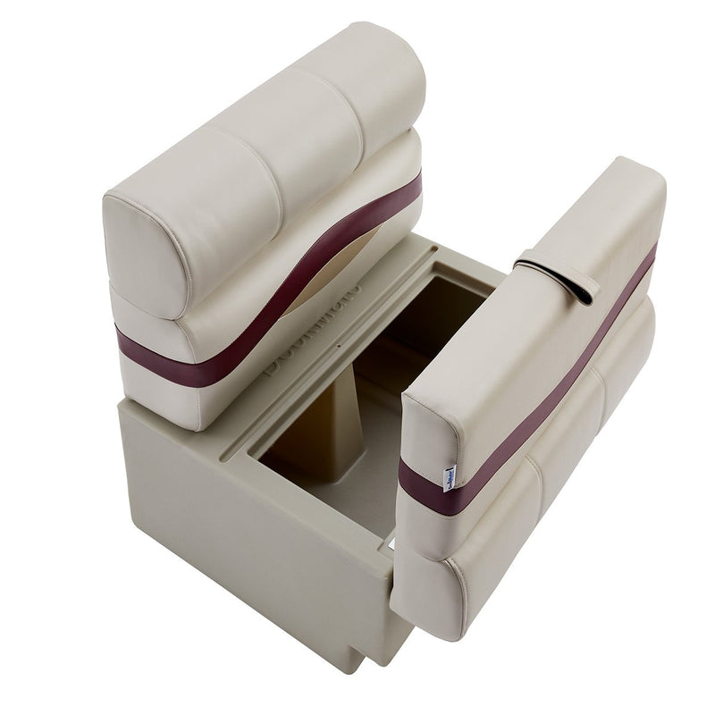 DeckMate Pontoon Bench top down open