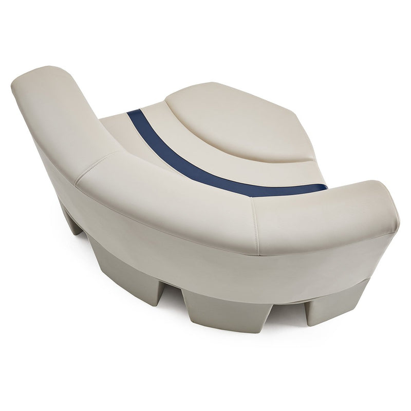 DeckMate Pontoon Boat Corner Bow Seat cushion top down