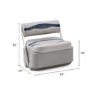 DeckMate Pontoon Flip Flop Seat Dimensions
