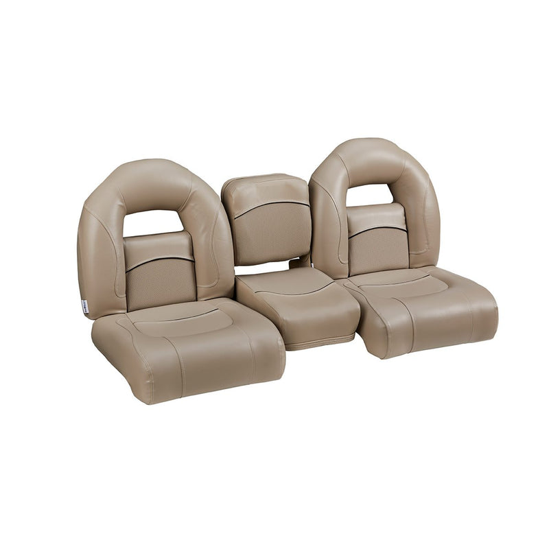 DeckMate Compact Bass Boat Bench Seat Set with jump seat