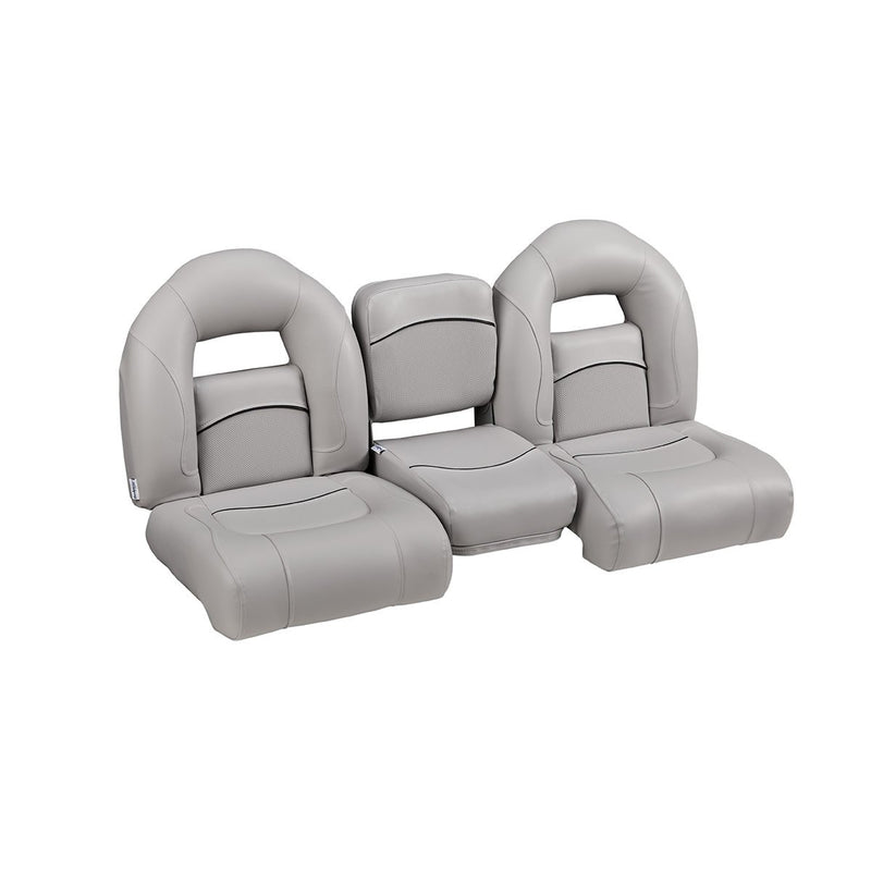 DeckMate Compact Bass Boat Bench Seat Set with jump seat