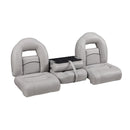 DeckMate Compact Bass Boat Bench Set with folding seat step closed