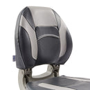 DeckMate Economy Center Hinge Cushion Fishing Boat Seat Charcoal Gray Marine Grade Vinyl for sale