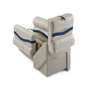 DeckMate Premium Left Lean Back Boat Seat attached open