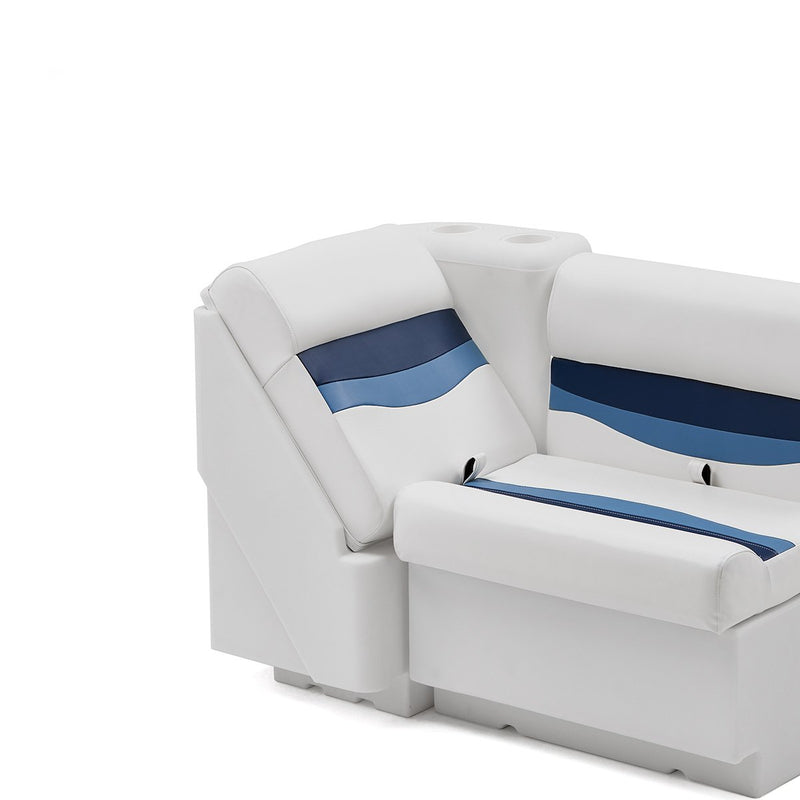 DeckMate Classic Right Lean Back Boat Seat attached
