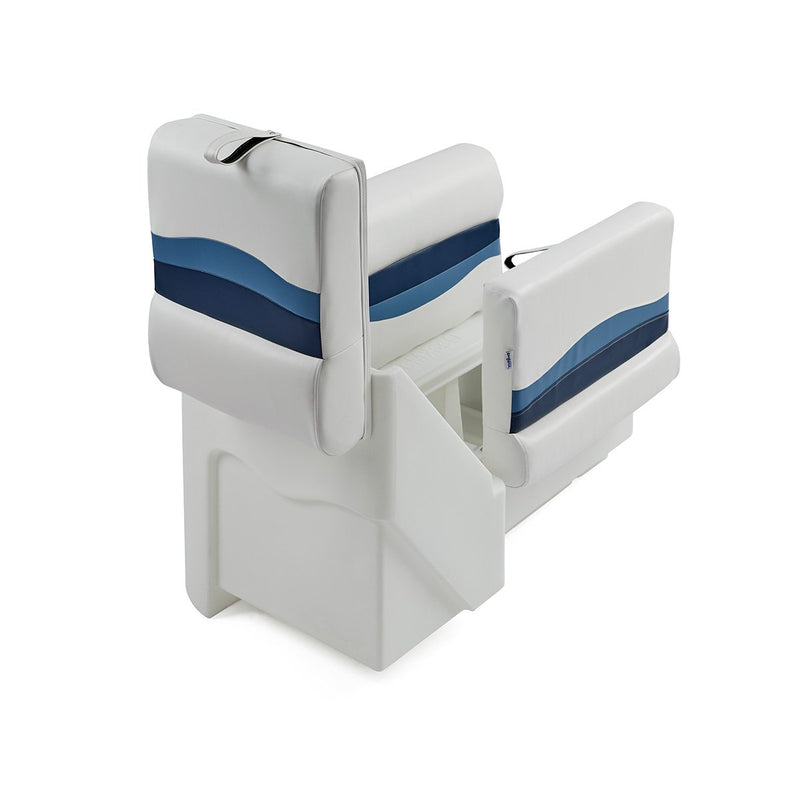 DeckMate Classic Right Lean Back Boat Seat attached open