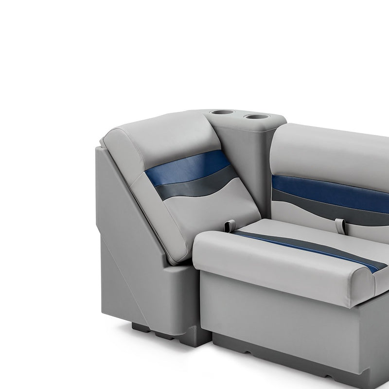 DeckMate Classic Right Lean Back Boat Seat attached