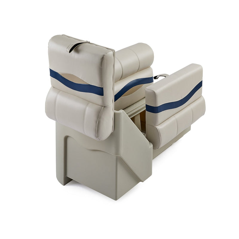 DeckMate Premium Right Lean Back Boat Seat attached open