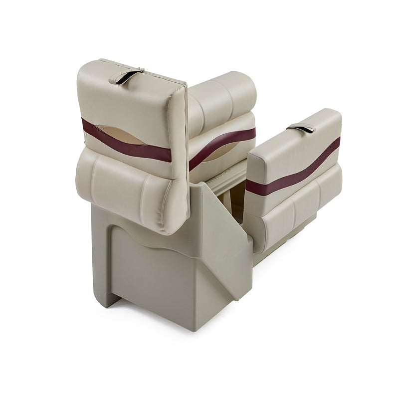 DeckMate Premium Right Lean Back Boat Seat attached open