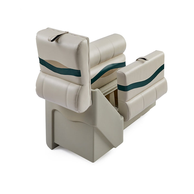 DeckMate Premium Right Lean Back Boat Seat attached open