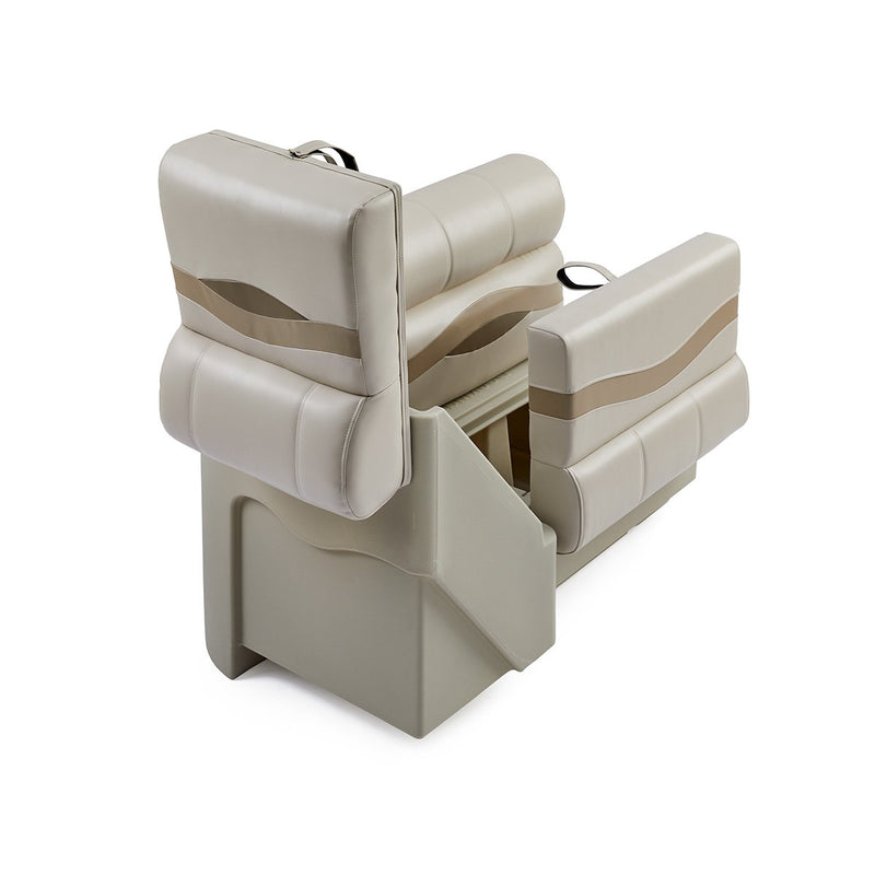 DeckMate Premium Right Lean Back Boat Seat attached open