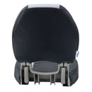 DeckMate Economy Center Hinge Cushion Fishing Boat Seat Charcoal Gray Marine Grade Vinyl for sale