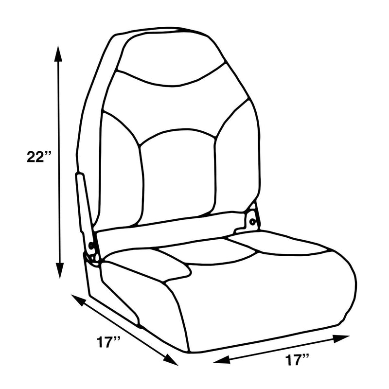 Economy High Back Boat Seats