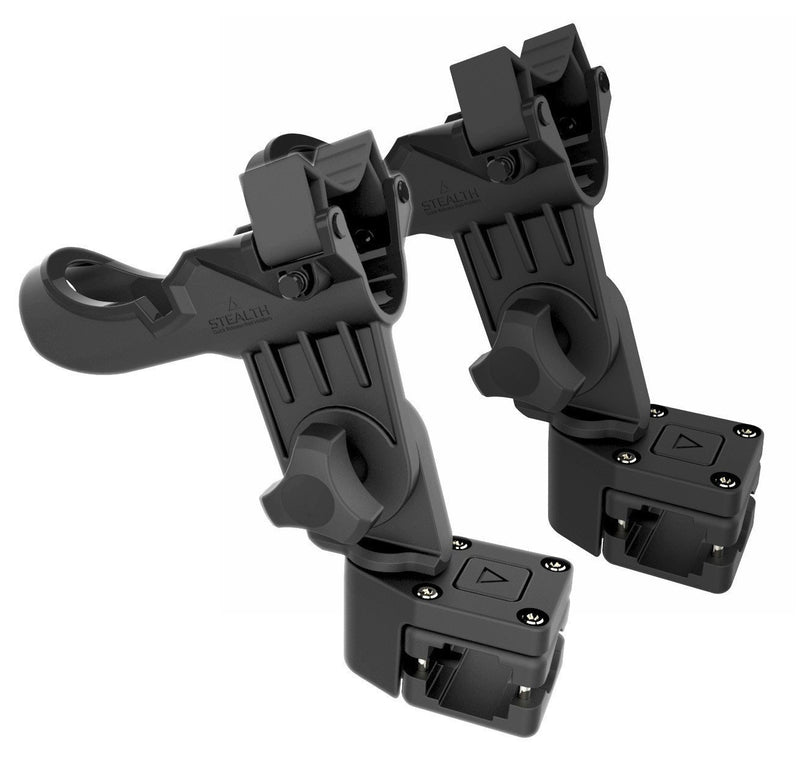 stealth fishing rod holder QR-1 with Multi-Mount Base Quick Release Pontoon Rod Holder