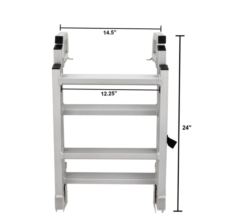 Folding Pontoon Boat Ladders (Heavy Duty Folding Ladder)