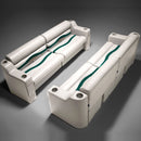Ivory, Green & Tan Pontoon Boat Seats