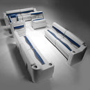 Gray, Blue & Charcoal Pontoon Boat Furniture