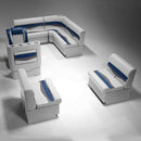 Gray, Blue & Charcoal Pontoon Boat Furniture