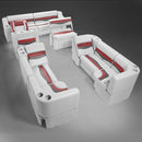 Gray, Red & Charcoal Pontoon Boat Furniture