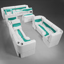 Ivory & Teal Pontoon Boat Furniture