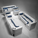 Gray, Blue & Charcoal Pontoon Boat Furniture