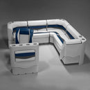 Gray, Blue & Charcoal Pontoon Boat Seats
