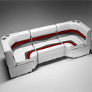 Gray, Red & Charcoal Pontoon Boat Furniture