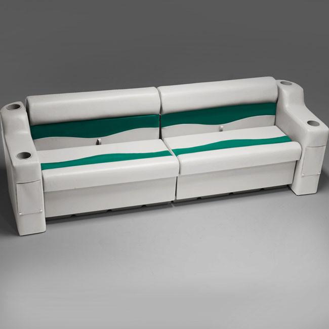 Ivory & Teal Pontoon Boat Furniture