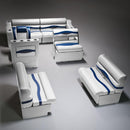 Gray, Blue & Charcoal Pontoon Boat Seats