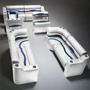 Gray, Blue & Charcoal Pontoon Boat Seats