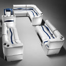 Gray, Blue & Charcoal Pontoon Boat Seats