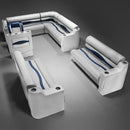 Gray, Blue & Charcoal Pontoon Boat Seats