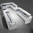 Gray, Blue & Charcoal Pontoon Boat Seats