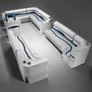 Gray, Blue & Charcoal Pontoon Boat Seats