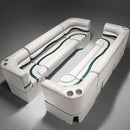 Ivory, Green & Tan Pontoon Boat Seats