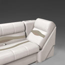 Ivory, Tan & Beige Pontoon Boat Seat