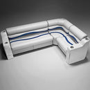 Gray, Blue & Charcoal Pontoon Boat Seats