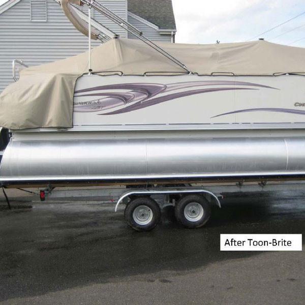 cleaning pontoon boat tubes