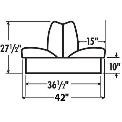 Back to back boat seat dimensions