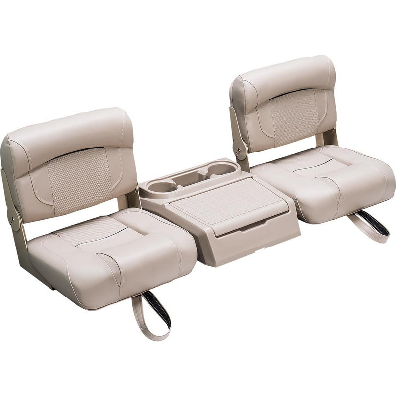 52" Low Back Bench Seat with Storage Console