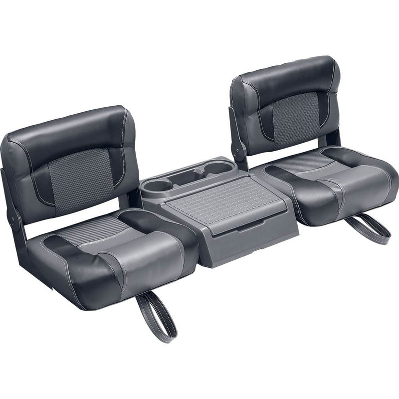 52" Low Back Bench Seat with Storage Console