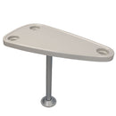 Gray Triangular Pontoon Boat Table