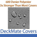 24' - 26' Gray Pontoon Boat Covers