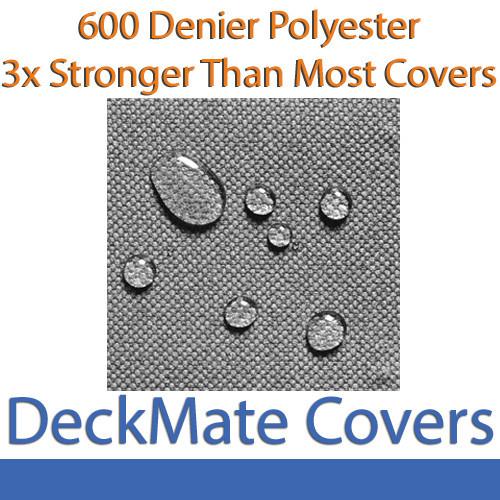 26' - 28' Gray Pontoon Boat Covers