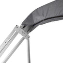 Gray zip on pontoon bimini boot