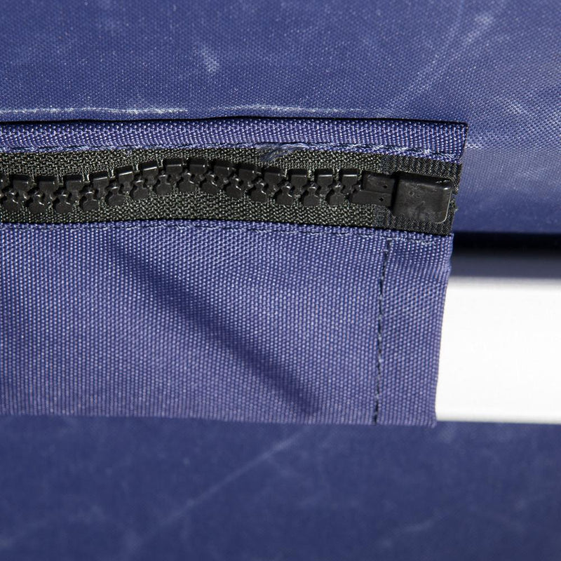 Zippered pockets to easily install bimini fabric