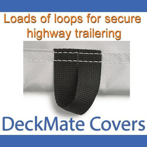 24' - 26' Gray Pontoon Boat Covers