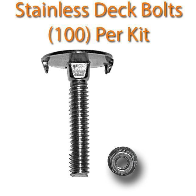 DeckMate 24oz Pontoon Deck Flooring Kit stainless deck bolts