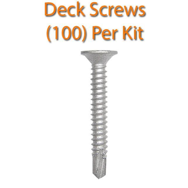 DeckMate Teak Woven Vinyl Pontoon Flooring Kit deck self tapping screws