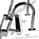 stainless steel pontoon boat ladders